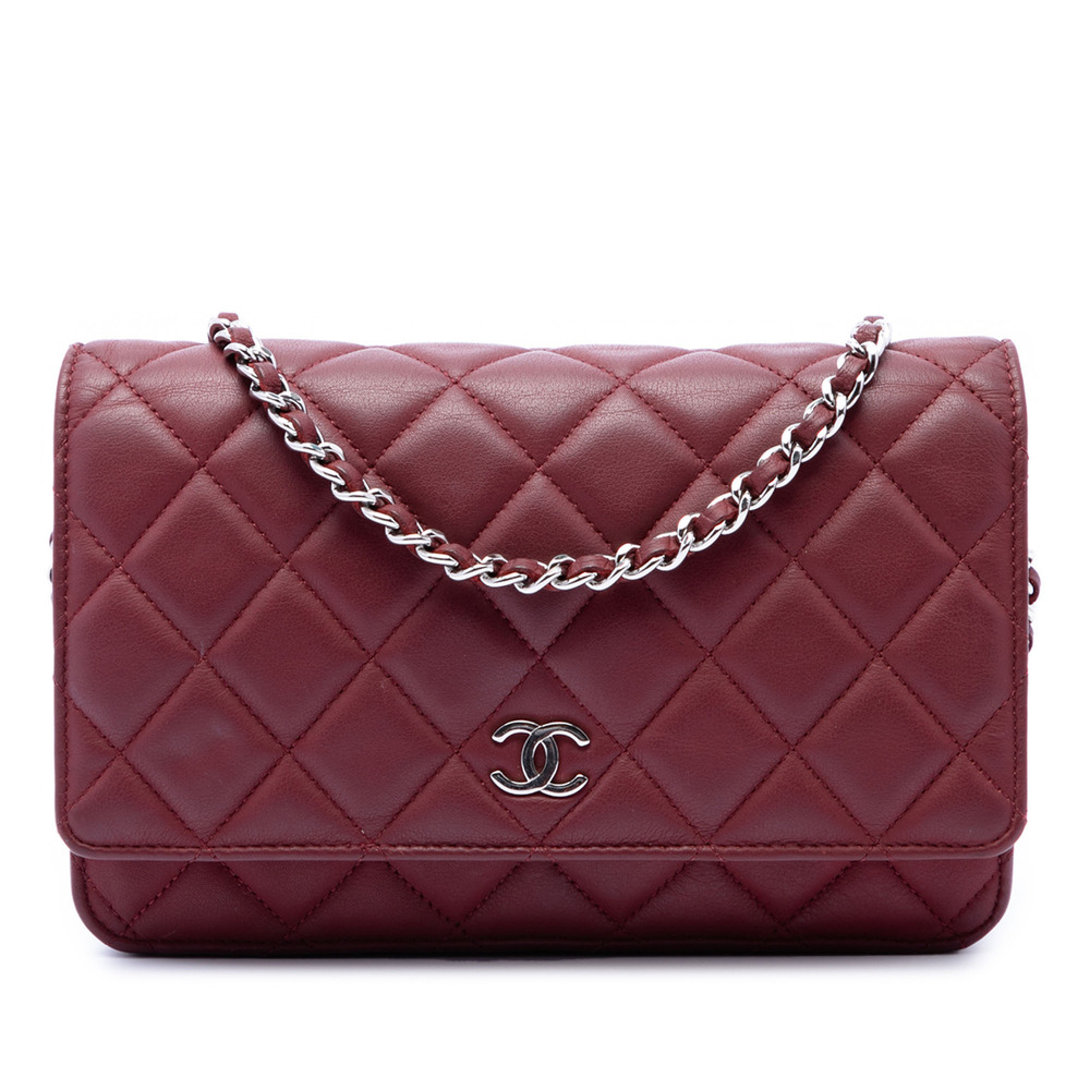 Pre-Loved Chanel CC Quilted Lambskin Wallet on Chain